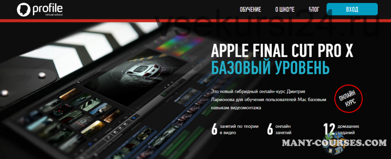 Profileschool / Дмитрий Ларионов - Apple Final Cut Pro X. Базовый уровень