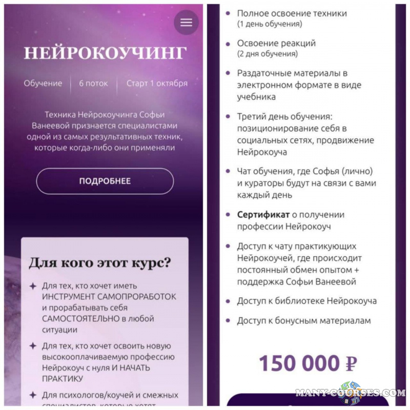 Софья Ванеева - Нейрокоучинг 6.0. Тариф Нейрокоуч (2022)