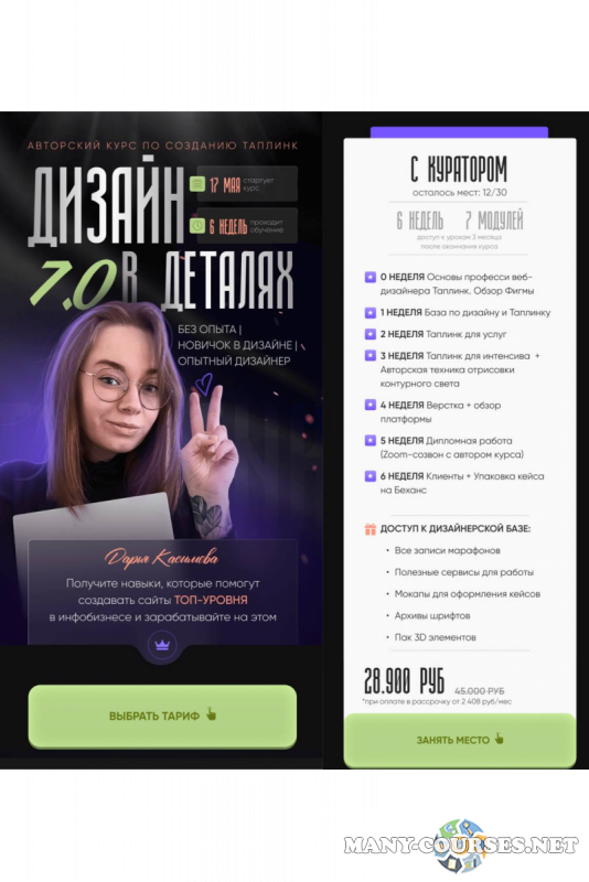 Дарья Касимова - Дизайн в деталях 7.0. Тариф С куратором (2023)