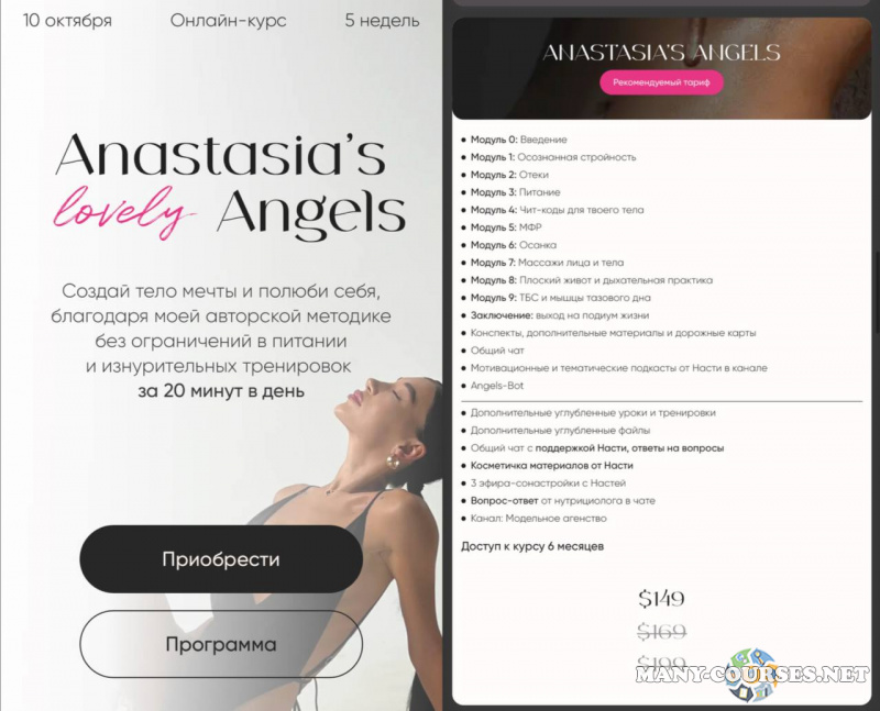 Анастасия Минковская - Anastasia’s angels. Тариф Anastasia’s Angels (2023)